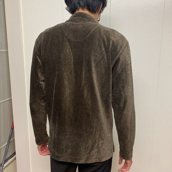 Vintage Saks Fifth Avenue Brown zipped Sweater - Picture 3 of 5